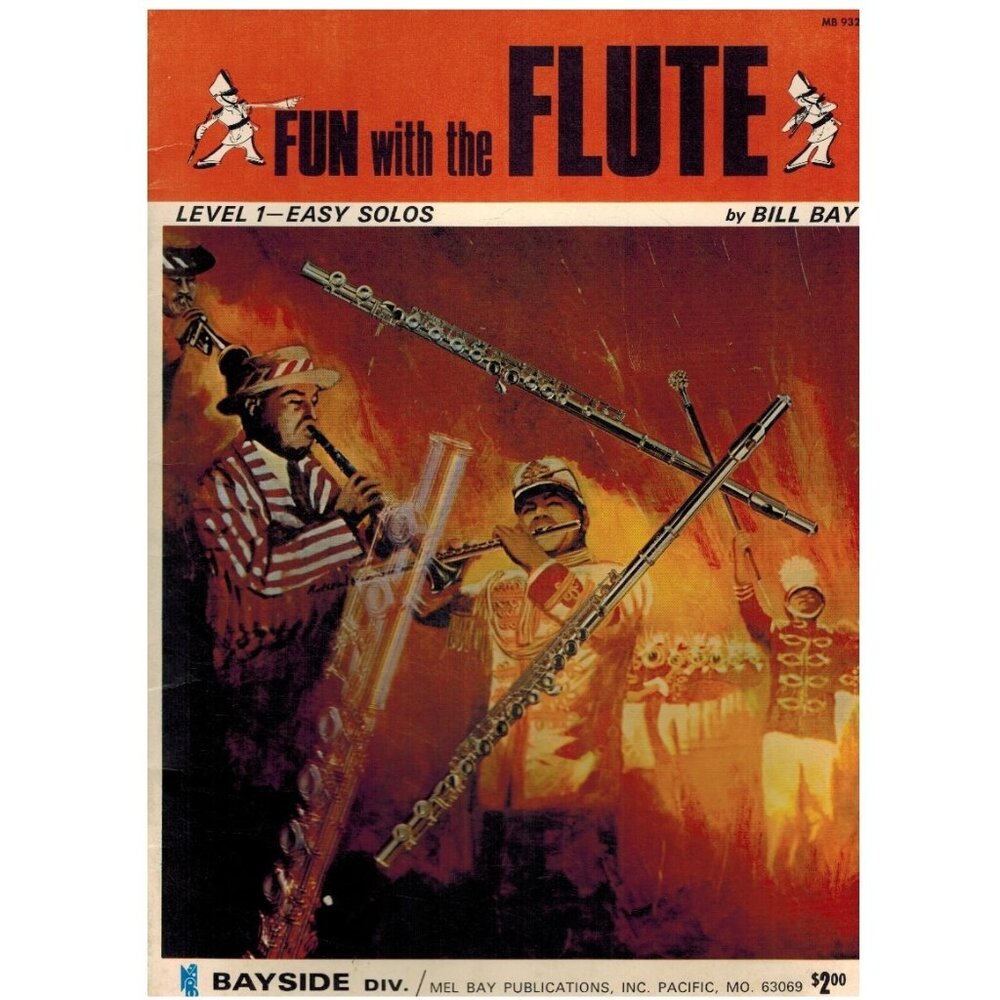 Fun With The Flute Level 1 Easy Solos By Bill Bay 1970 Mel Bay Paperback VG+